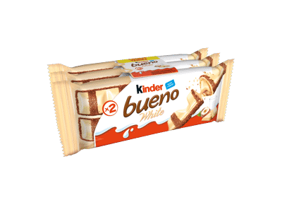 Vafliniai batonėliai KINDER BUENO WHITE, 3 vnt., 117 g