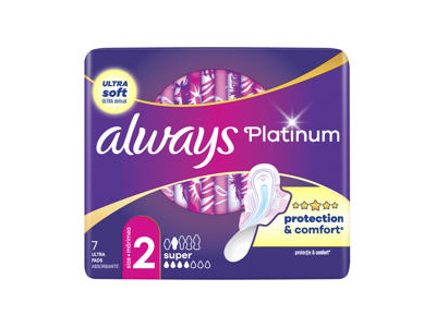 Higieniniai paketai ALWAYS Platinum Super Plus, S2, 7 vnt.