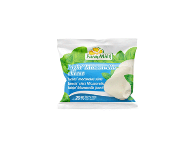 Liesas mocarelos sūris FARM MILK, 20 % rieb. s. m., 125 g