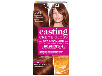 Plaukų dažai LOREAL PARIS CASTING CREME, 554