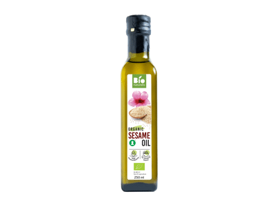 Ekologiškas šaltai spaustas sezamų sėklų aliejus BIONATURALI, 250 ml