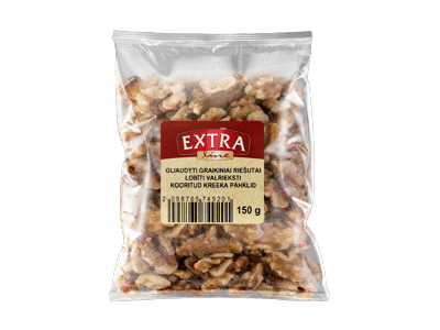 Gliaudyti graikiniai riešutai EXTRA LINE, 150 g