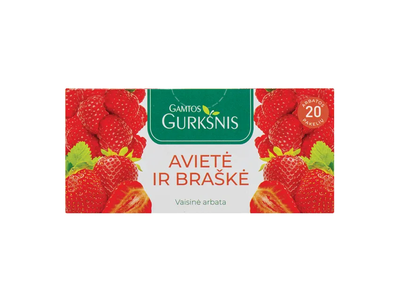 Gamtos gurkšnis AVIEČIŲ IR BRAŠKIŲ arbata, 2 g x 20 vnt.