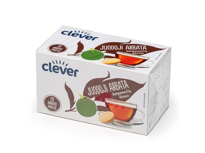 Juodoji arbata CLEVER EARL GREY, 20x1,5 g