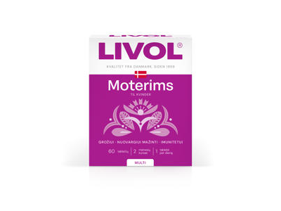 Maisto papildas LIVOL MULTI moterims, 60 vnt.