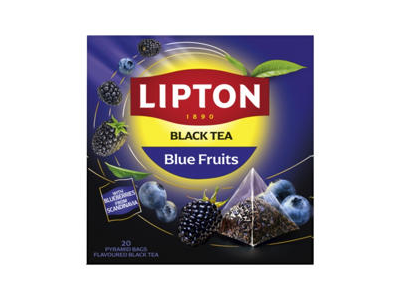 Juodoji arbata LIPTON BLUE FRUITS, 34 g