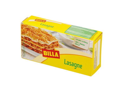Lazanijos lakštai be kiaušinių BILLA, 500 g
