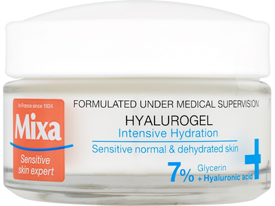 Veido kremas Mixa Hyalurogel Intensive Hydration, 50 ml