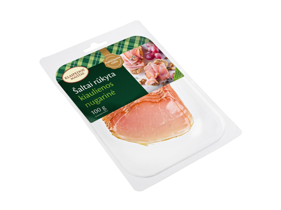 Šaltai rūkyta KLAIPĖDOS kiaulienos nugarinė, 100g