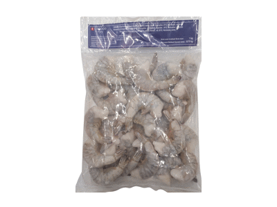 Šaldytos nelukštentos krevetės R SEAFOOD, 1 kg