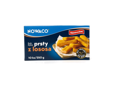 Šaldyti žuvų piršteliai NOWACO, malta lašiša, 250 g