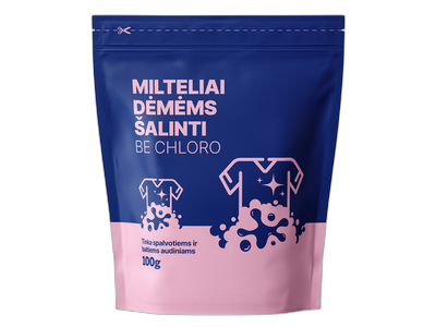 Audinių baliklis/dėmių valiklis be chloro Balis 100g