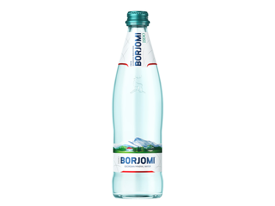 Natūralus mineralinis vanduo BORJOMI, 0,5 l, gazuotas, stiklas D