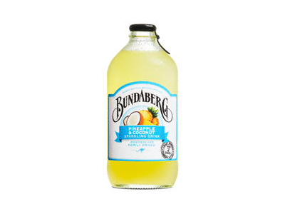 Ananasų, kokosų skonio gaivusis gazuotas gėrimas, Bundaberg, 375 ml 