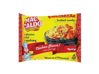 Mac Caldo greito paruošimo sriuba su vištiena aštri
