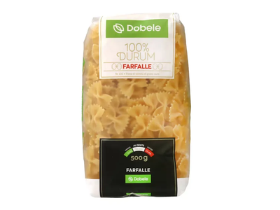 Makaronai DOBELE Durum Farfalle Nr.103, 500 g