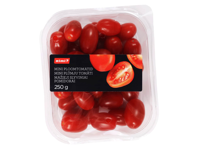 Smulkiavaisiai slyviniai pomidorai, 250 g