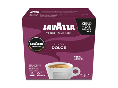 Kavos kapsulės LAVAZZA LUNGO DOLCE AMM, 128 g