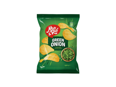 Svogūnų skonio bulvių traškučiai, 150 g