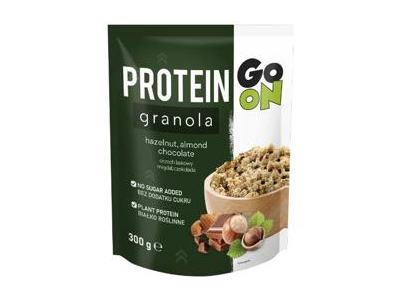 NAUJA! Baltyminė granola GO ON, šokolado ir riešutų skonio, 300 g