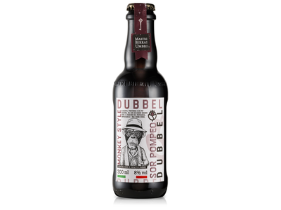 Alus MONKEY, Sor Pompeo Dubbel, 8%, 0,3 l, butelis D