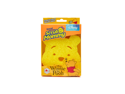 Valymo kempinėlė SCRUB DADDY Scrub Mommy Disney Winnie the Pooh, 1 vnt.