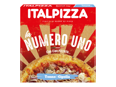 Šaldyta pica ITALPIZZA, La Numero Uno Tonno e Cipolla, 435 g