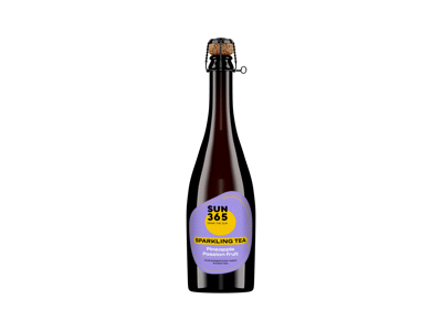 SUN365 putojanti arbata "Sparkling Tea Pineapple & Passion fruit" 750ml	