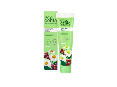 ECODENTA dantų pasta jautriems dantims su ramunėlių ir gvazdikėlių ekstraktais 100 ml