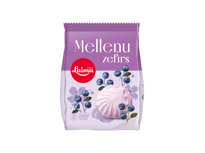 Zefyrai LAIMA, mėlynių skonio, 200 g