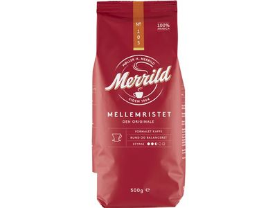 Malta kava Merrild Mellemristet 500g