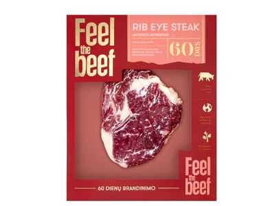 Sausai brandintas (60 dienų+) jautienos antrekotas ~320g