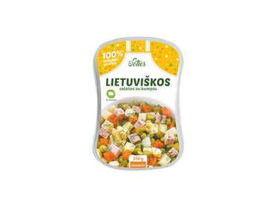 Lietuviškos salotos su kumpiu, 350 g