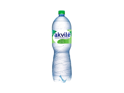 Lengvai gazuotas natūralus mineralinis vanduo AKVILĖ, 1.5 l