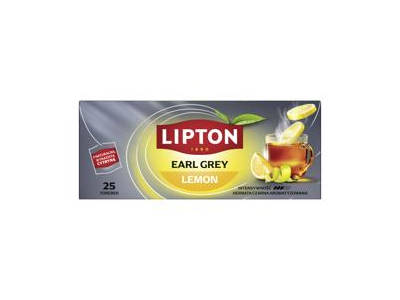Aromat. juodoji arbata LIPTON EARL GREY LEMON su citr. žiev., 50 g