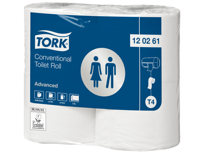 Tualetinis popierius TORK T4 Advanced Extra Long, 2 sl., 4 vnt, 69,4m, 120261