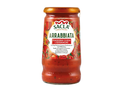 Pomidorų ir aitriųjų paprikų padažas SACLA ARRABBIATA, 350 g