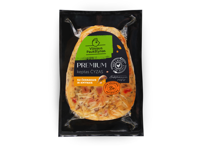 Keptas vištienos kumpelis Čyzas, forminis, su česnakais ir kmynais, a.r., 400g