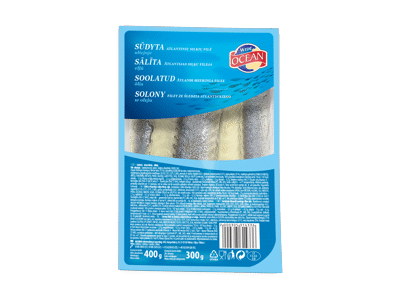 Sūdyta silkės filė aliejuje WIDE OCEAN, 300 g