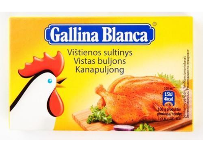 Vištienos sultinys GALLINA BLANCA, 8 vnt. (80 g.)