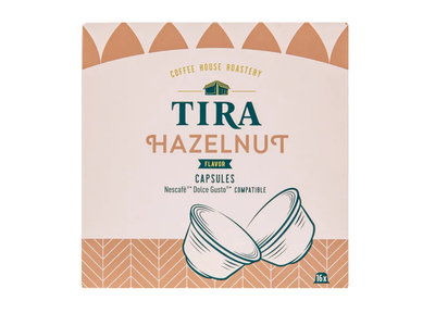 Kavos kapsulės TIRA HAZELNUT DG, 16 vnt