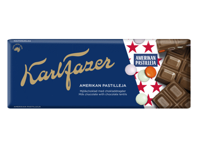 Pieninis šokoladas KARL FAZER su šokolado dražė, 180 g