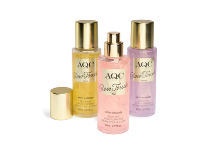 Kūno purškiklis AQC FRAGRANCES SHIMMER, 88 ml