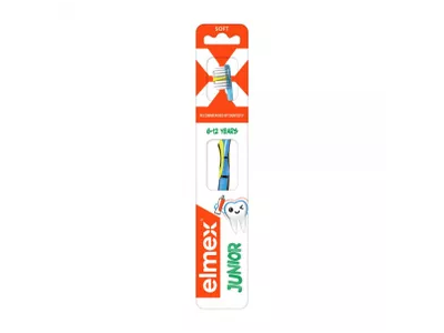 ELMEX dantų šepetėlis vaikams JUNIOR SOFT, minkštas, 6-12 m., 1 vnt.