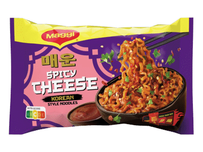 Greitai paruošiami makaronai MAGGI SPICY CHEESE, 130 g