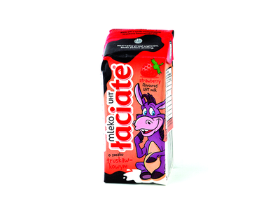 Braškių skonio pieno gėrimas LACIATE, 1,5%, UAT, 200 ml