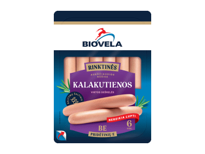 Virtos BIOVELOS kalakutienos dešrelės, Aukščiausia rūšis, 240 g
