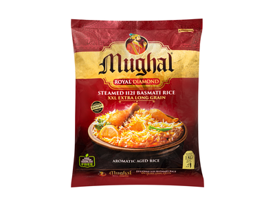 Ryžiai MUGHAL, Royal Diamond, Basmati, plikyti, ilgagrūdžiai, 1 kg