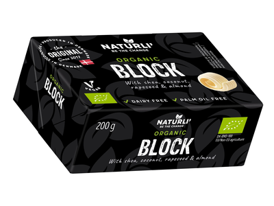 Ekologiški tepieji riebalai NATURLI Vegan Block,  200g, LT-EKO-001