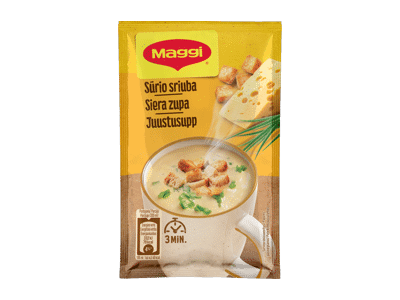 Tirpioji sūrio sriuba MAGGI 5 MINUTES su skrebučiais, 19 g